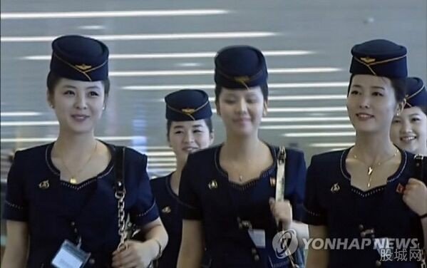 朝鮮空姐顏值爆表