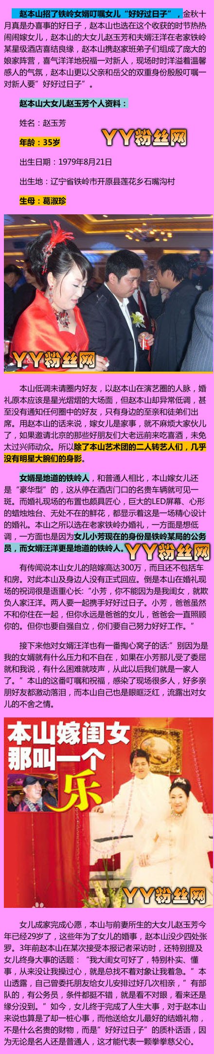 趙玉芳個人資料